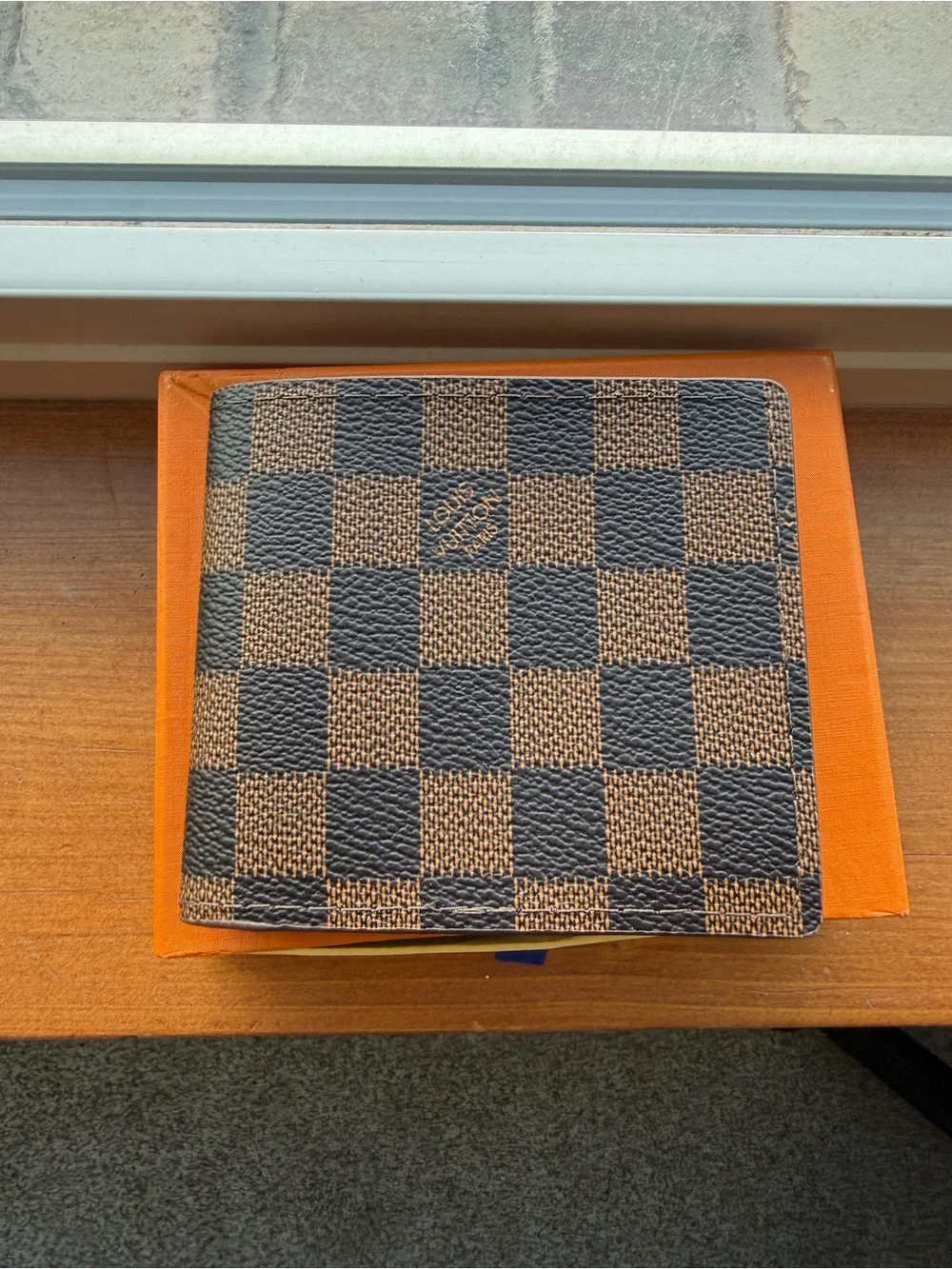 Louis Vuitton Brown Check Bifold Wallet